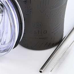 Estia Θερμος Coffee mug Save the Aegean 350ml Noir Echo