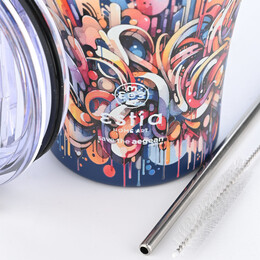 Estia Θερμος Coffee mug Save the Aegean 350ml Vibrant Vortex