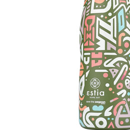 Estia Θερμος Travel Flask Save the Aegean 500ml Geovivid