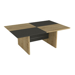 Τραπεζάκι Σαλονιού Venita Megapap Χρώμα Sapphire oak - Ανθρακί 90x60x33,8εκ.