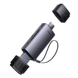 Baseus Lite Series Card Reader usb 3.0 Type-c για sd Grey (Wkqx060113) (Baswkqx060113)