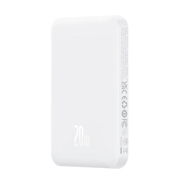 Baseus Magnetic Mini Powerbank 5000mah 20w (White) (P10022107223-00) (Basp10022107223-00)