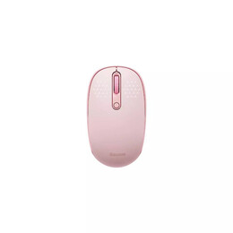 Baseus Wireless Mouse F01b tri-Mode  2.4g Bt5.0 1600 dpi (Pink) (B01055503413-00) (Basb01055503413-00)