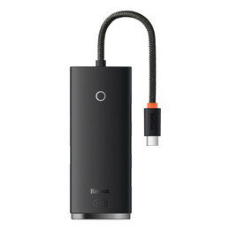 Baseus Lite Series 25cm usb 3.0 hub 5 Θυρών με Σύνδεση usb-c (Wkqx030301) (Baswkqx030301)