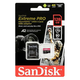 Sandisk Extreme pro Microsdxc 128gb sd Adapter (Sdsqxcd-128g-Gn6ma) (Sansdsqxcd-128g-Gn6ma)