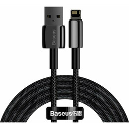 Baseus Tungsten Gold Cable usb to ip 2.4a 1m Black (Calwj-01) (Bascalwj-01)