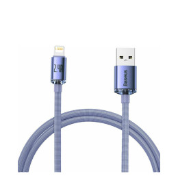 Baseus Crystal Shine Braided usb to Lightning Cable μωβ 1.2m (Cajy000005) (Bascajy000005)