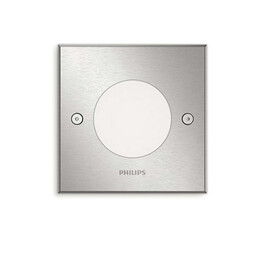 Philips  Χωνευτό Φωτιστικό Σποτ Εδάφους Tετράγωνο  Mygarden Crust 2700k Ip67 3w Inox (915005395601) (Phi915005395601)