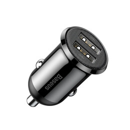 Baseus Grain pro car Charger Black (Ccallp-01) (Basccallp-01)