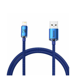 Baseus Crystal Shine Braided usb to Lightning Cable Μπλε 1.2m (Cajy000003) (Bascajy000003)