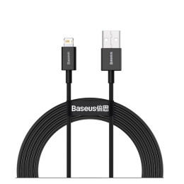 Baseus Lightning Superior Series Cable, Fast Charging, Data 2.4a, 1m Black (Calys-A01) (Bascalys-A01)