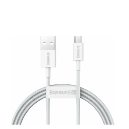 Baseus Superior Series Regular usb 2.0 to Micro usb Cable Λευκό 1m (Camys-02) (Bascamys02)