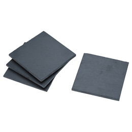 Estia Σουβερ Τετραγωνα Σχιστολιθου 10x10cm σετ 4 Τεμ.