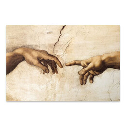 Πίνακας σε Καμβά "the Creation of Adam" Megapap Ψηφιακής Εκτύπωσης 125x80x3εκ.