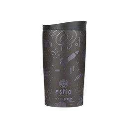 Estia Θερμος Travel mug Save the Aegean 350ml Noir Echo