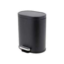Estia Χαρτοδοχειο Μπανιου Ovoid Soft Close 6lt Μαυρο