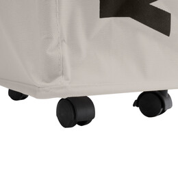 Estia Καλαθι Απλυτων με Ροδακια Taupe