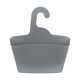 Estia Θηκη Οργανωσης Μπανιου Κρεμαστη 24x7x25cm Γκρι