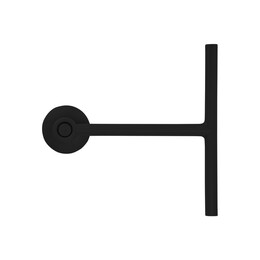 Estia Υαλοκαθαριστηρας Μπανιου με Βεντουζα Μαυρος