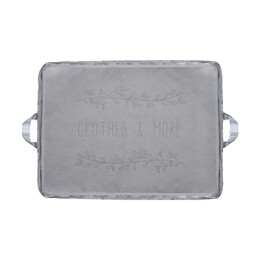 Estia Θηκη Αποθηκευσης non Woven Υφασματινη 50x40x30cm με Παραθυρο Ivory