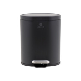 Estia Χαρτοδοχειο Μπανιου Ovoid Soft Close 6lt Μαυρο