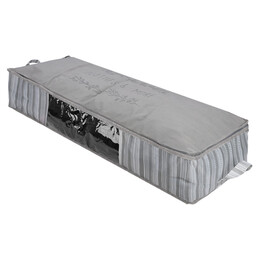 Estia Θηκη Αποθηκευσης non Woven Υφασματινη 100x50x20cm με Παραθυρο Ivory