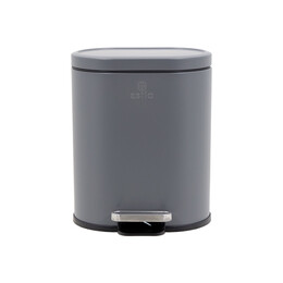 Estia Χαρτοδοχειο Μπανιου Ovoid Soft Close 6lt Γκρι