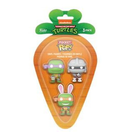 Funko 3-Pack Carrot Pocket Pop!: Teenage Mutant Ninja Turtles (Pdq) Vinyl Figures