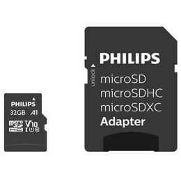 Philips Microsdhc 32gb u1 With Adapter (Fm32mp45b/00) (Phifm32mp45b-00)