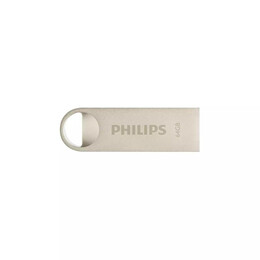 Philips Moon 64gb usb 2.0 Stick Ασημί (Fm64fd160b/00) (Phifm64fd160b-00)