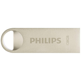 Philips Moon 128gb usb 2.0 Stick Ασημί (Fm12fd160b/00) (Phifm12fd160b-00)