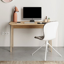 Γραφείο Εργασίας Luton Megapap Χρώμα Φυσικό Οξιάς 120x60x75εκ.