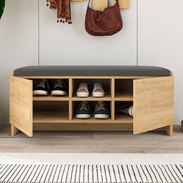 Παπουτσοθήκη Zulla Megapap Χρώμα Φυσικό Οξιάς 110x37x43εκ.