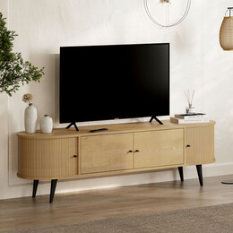 Έπιπλο Τηλεόρασης Gentle Megapap Χρώμα Sapphire oak 180x40x52εκ.