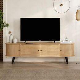 Έπιπλο Τηλεόρασης Gentle Megapap Χρώμα Sapphire oak 180x40x52εκ.