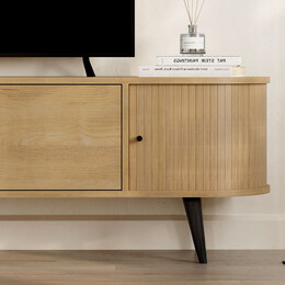 Έπιπλο Τηλεόρασης Gentle Megapap Χρώμα Sapphire oak 180x40x52εκ.