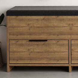 Παπουτσοθήκη Cove Megapap Χρώμα Ανοιχτό Καφέ 106x34x51,5εκ.