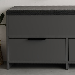 Παπουτσοθήκη Cove Megapap Χρώμα Ανθρακί 106x34x51,5εκ.