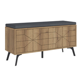 Παπουτσοθήκη Dune Megapap Χρώμα Ανοιχτό Καφέ 107x35x55εκ.