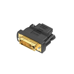 Vention dvi (24+1) Male to Hdmi Female Adapter Black (Ecdb0) (Venecdb0)