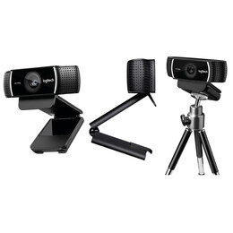 Logitech C922 Webcam pro Stream (Black, hd) (Logc922)