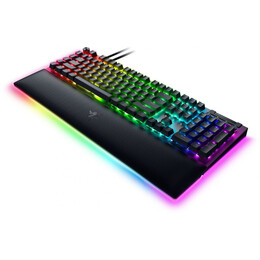 Razer BLACKWIDOW V4 PRO - Gaming Mechanical RGB Keyboard -  Yellow Silent Switches - Macros