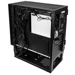 Kolink Observatory MX Mesh ARGB Midi Tower Case – Black/White (with 5 ARGB fans - 2x140mm & 3x120mm)