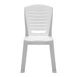 Καρέκλα Πολυπροπυλενίου Tabia Megapap Χρώμα Λευκό 47x49x86εκ.