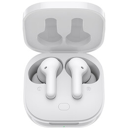 QCY T13 TWS WHITE Dual Driver 4-mic noise cancel. True Wireless Earbuds - Quick Charge 380mAh