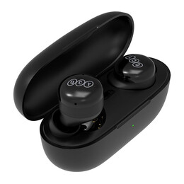 QCY T17 TWS BLACK 6mm dynamic driver-mic noise cancel. Music time: 4h. Calling time: 3,5h. Bluetooth