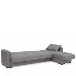 Καναπές Κρεβάτι Γωνιακός ArteLibre JOSE Καφέ Γκρι 270x165x84cm
