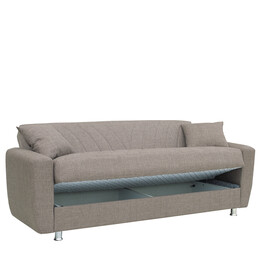 Καναπές Κρεβάτι Τριθέσιος ArteLibre JUAN Καφέ 214x82x80cm