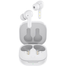 QCY T13 TWS WHITE Dual Driver 4-mic noise cancel. True Wireless Earbuds - Quick Charge 380mAh