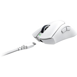 Razer DEATHADDER V3 PRO WHITE - 64g Wireless Gaming Mouse - Ergonomic - 90 Hours Battery - 30K DPI